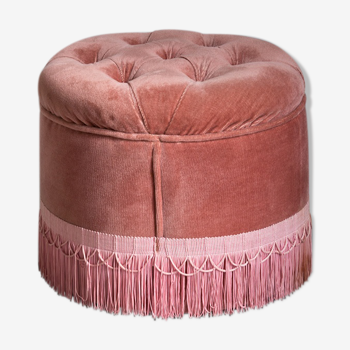 Pouf en velours