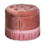 Velvet pouf