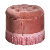 Velvet pouf