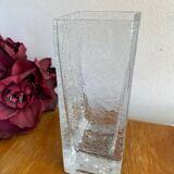 Cracked glass vase