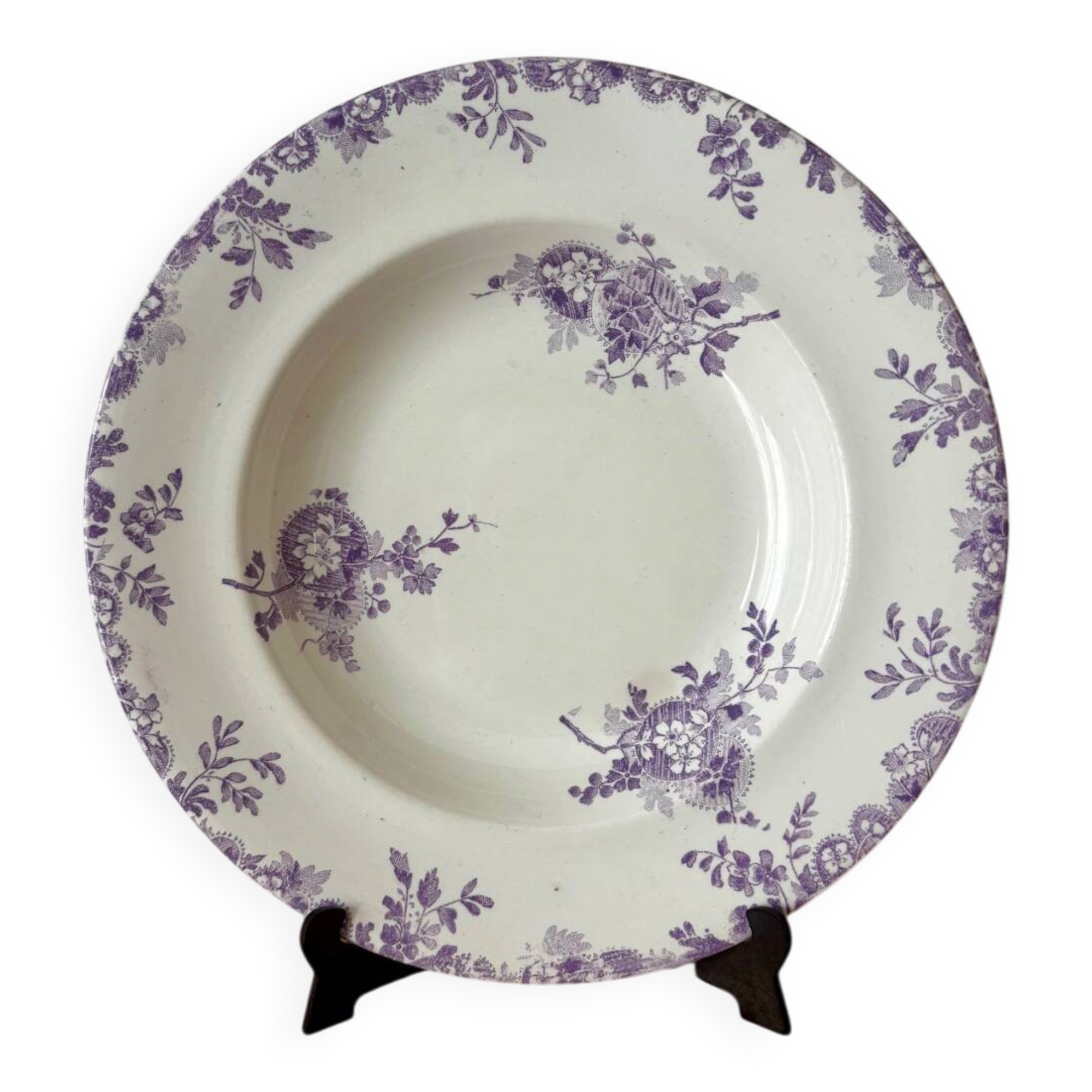 Sublime hollow plate Terre de Fer Longwy Hanoi