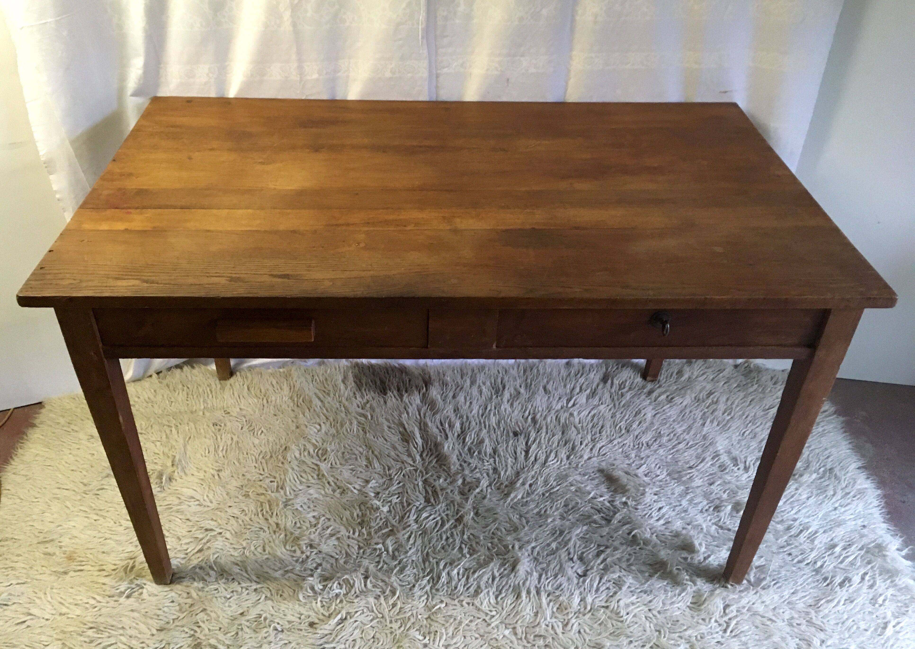 Farm table in solid oak - mid 20th