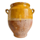 Grease pot, glazed ochre ceramic jar no. 4 - 18th century