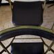 Lot de 4 chaises pliantes métal et skaï