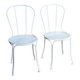Paire de chaises de jardin en fer