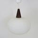 Scandinavian suspension teak and opaline, 1960 Denmark