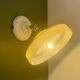 Vintage yellow opaline lampshade wall lamp