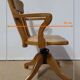 Adjustable office chair, in solid light oak – 1940