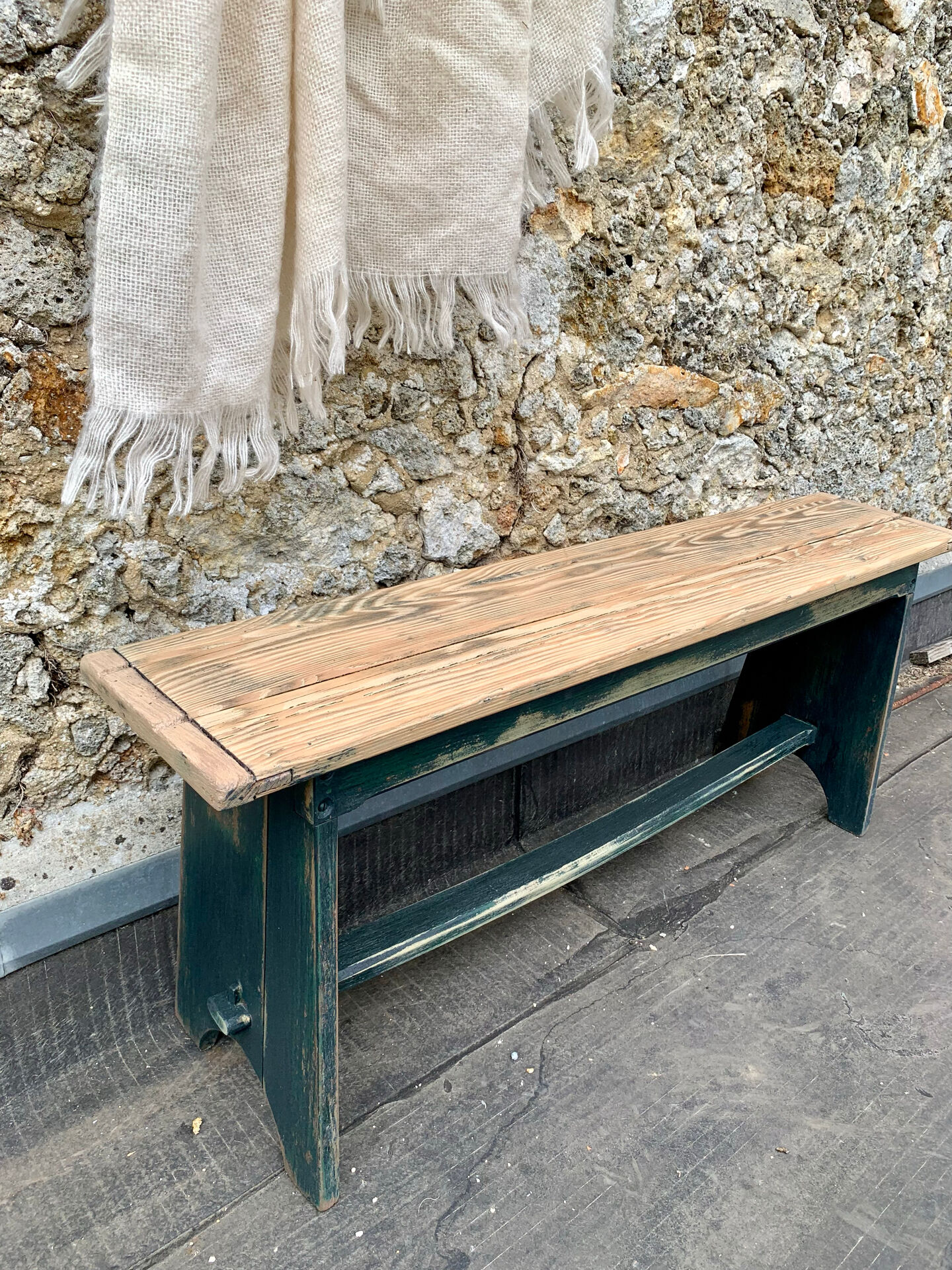 Wooden bench