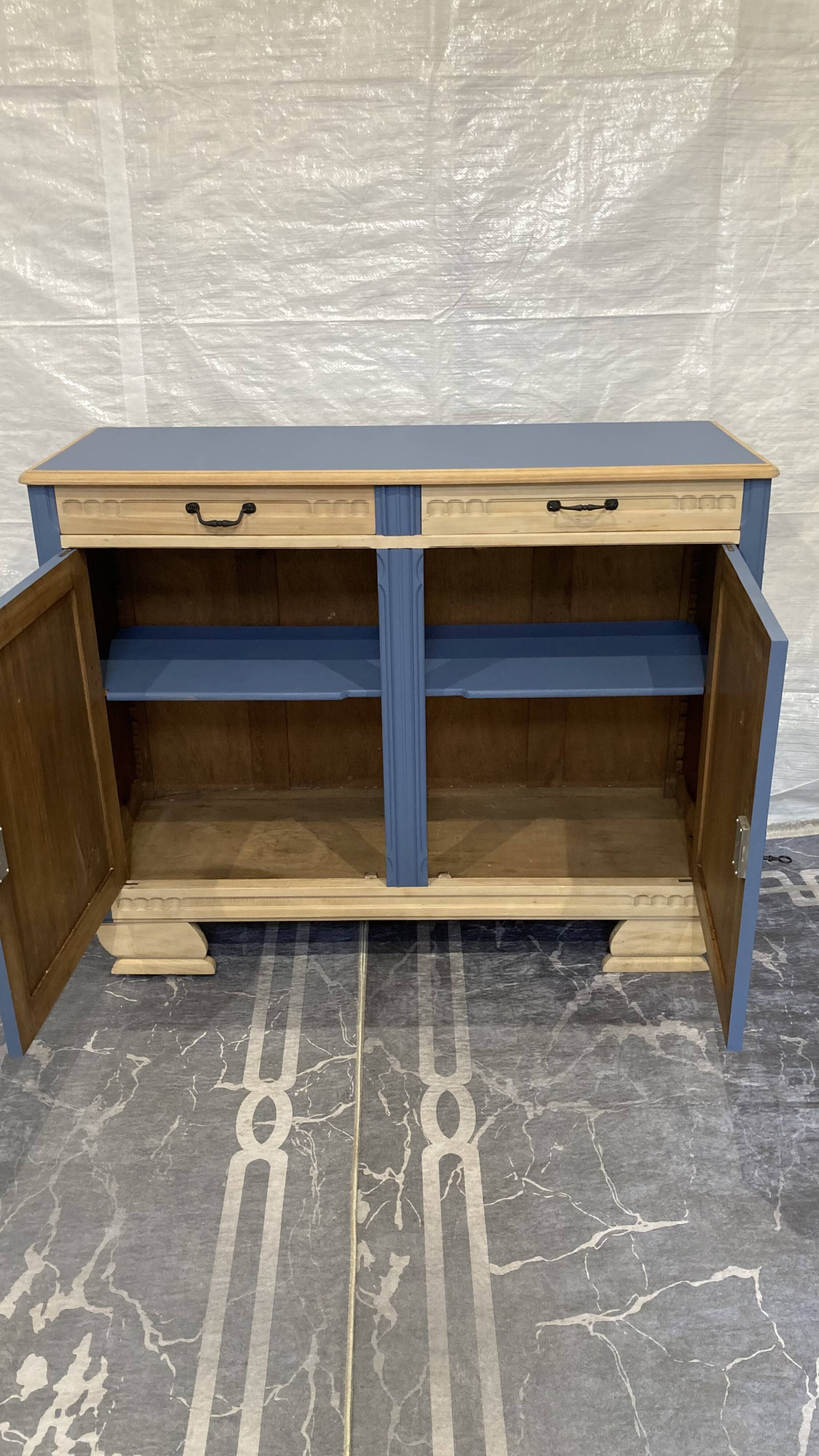 Art Deco wooden sideboard with a makeover