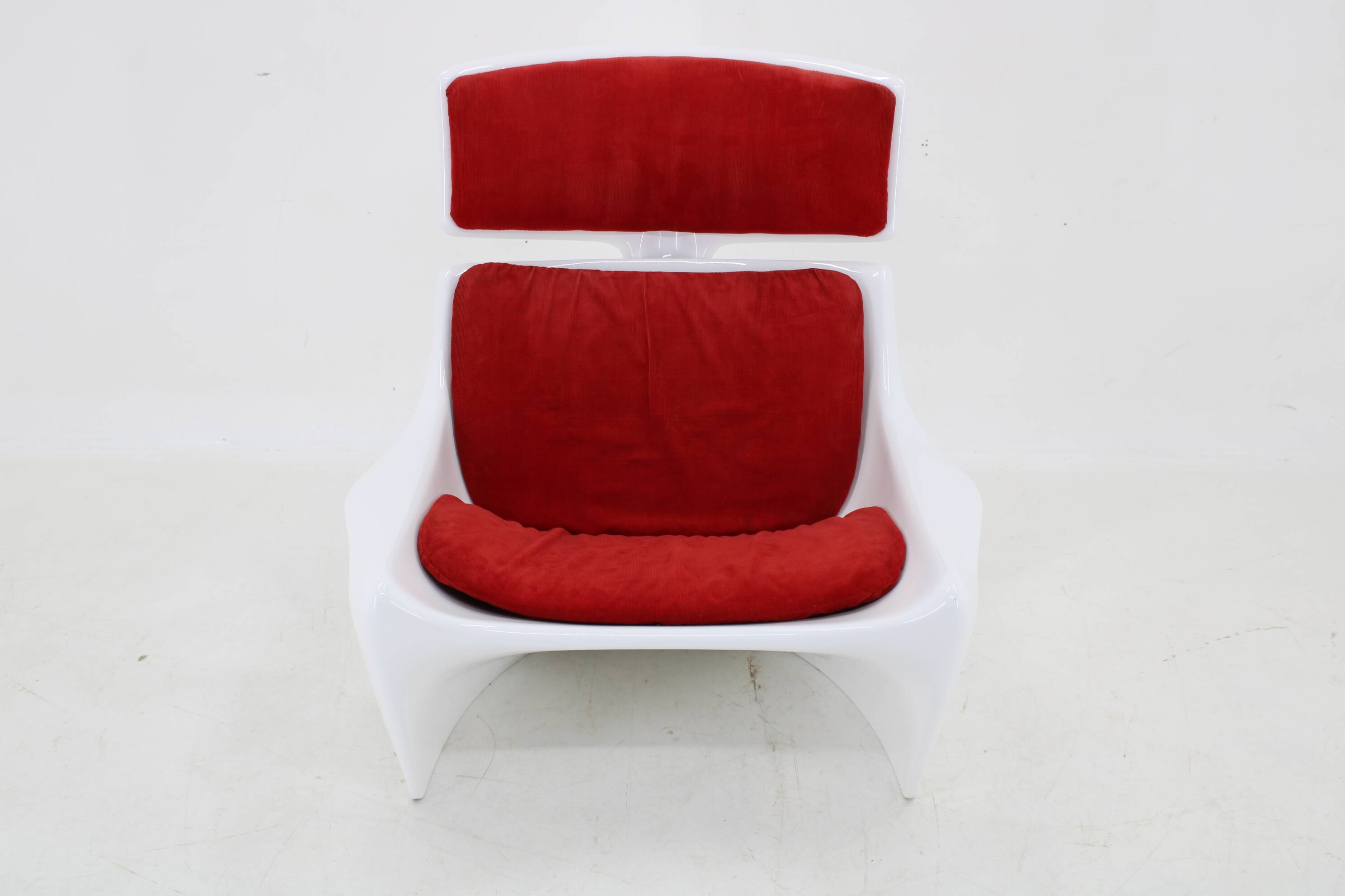1960s Steen Ostergaard 'President' Fiberglass Lounge Chair for Cado, Denmark