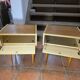 Pair of oak bedside tables from the 1960s.