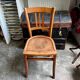 Luterma bistro chair in embossed beech, "shell" pattern.