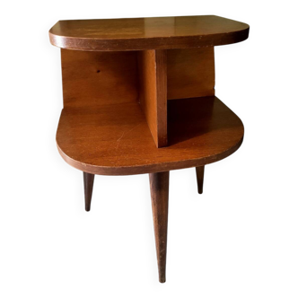 Chevet tripode en chêne vintage