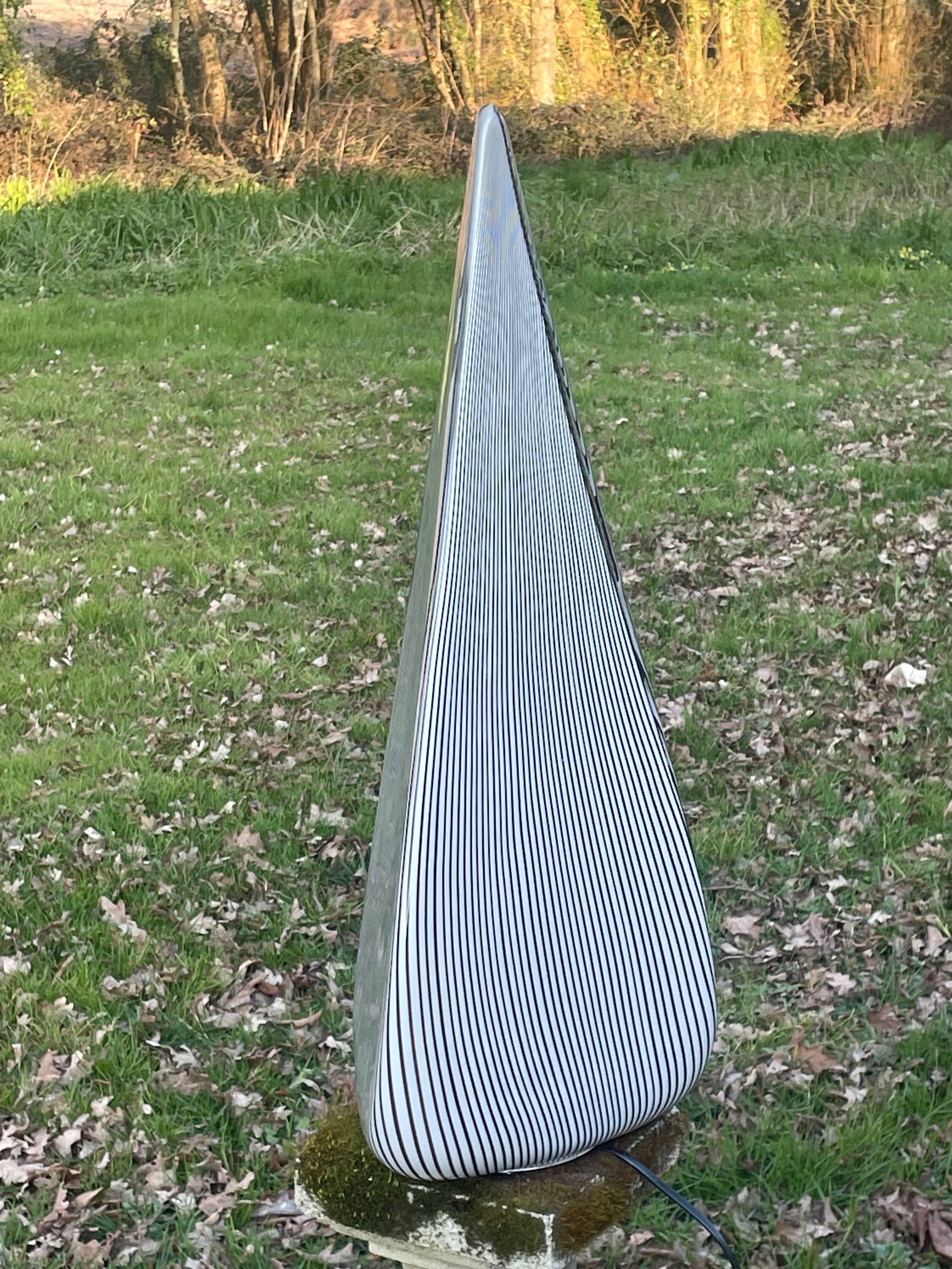 Pyramidal glass lamp by Lino Tagliapietra for Vetri Murano, circa 1982