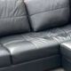 Leather corner sofa