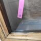 Old cherry display case
