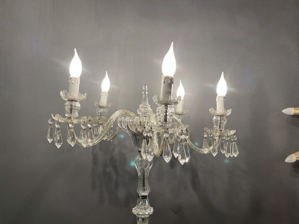 Murano crystal glass floor lamp