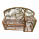 Bamboo and rattan shelf, designer and vintage, to hang or place