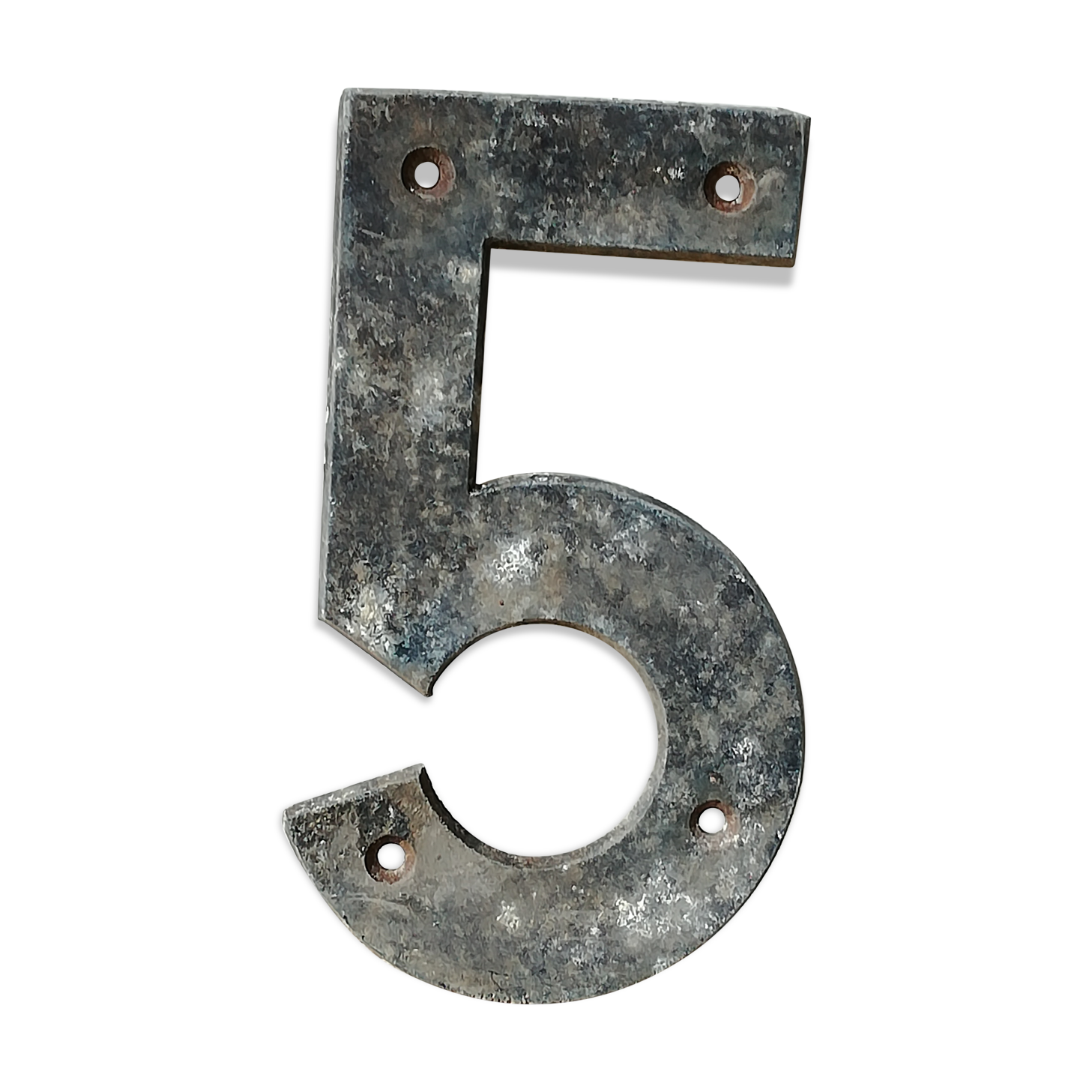 Chiffre 5 en métal