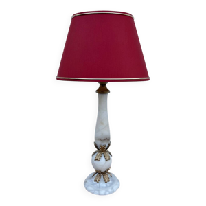 Lampe colonne albâtre