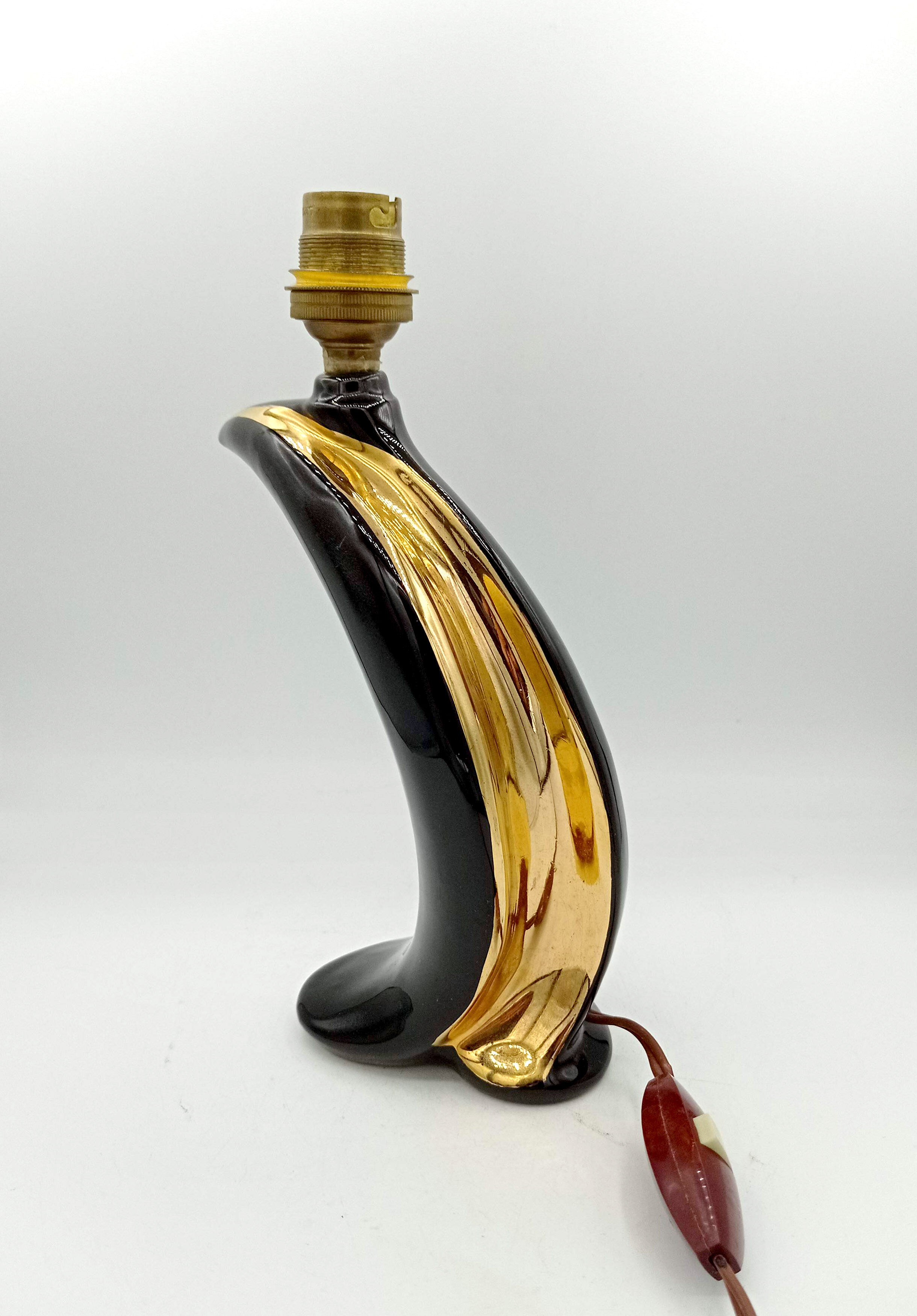 Ceramic lamp 1960 - gold