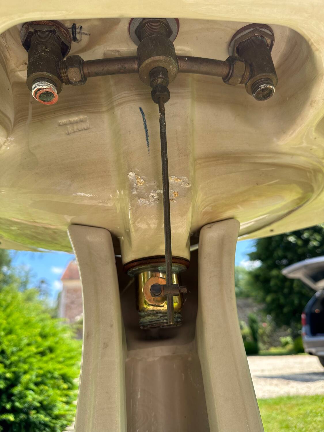 Vintage marble washbasin - Ideal Standard