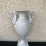 white porcelain amphora vase
