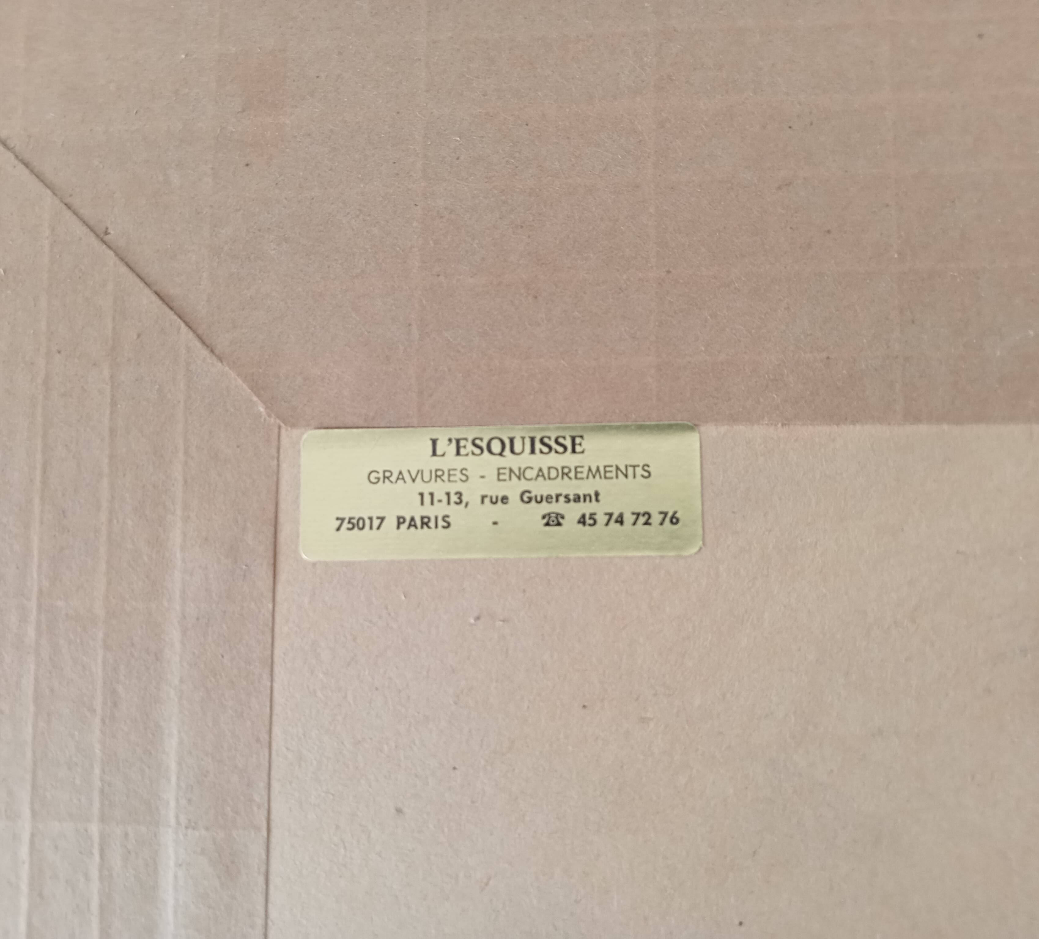 Vintage beech mirror