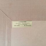 Vintage beech mirror