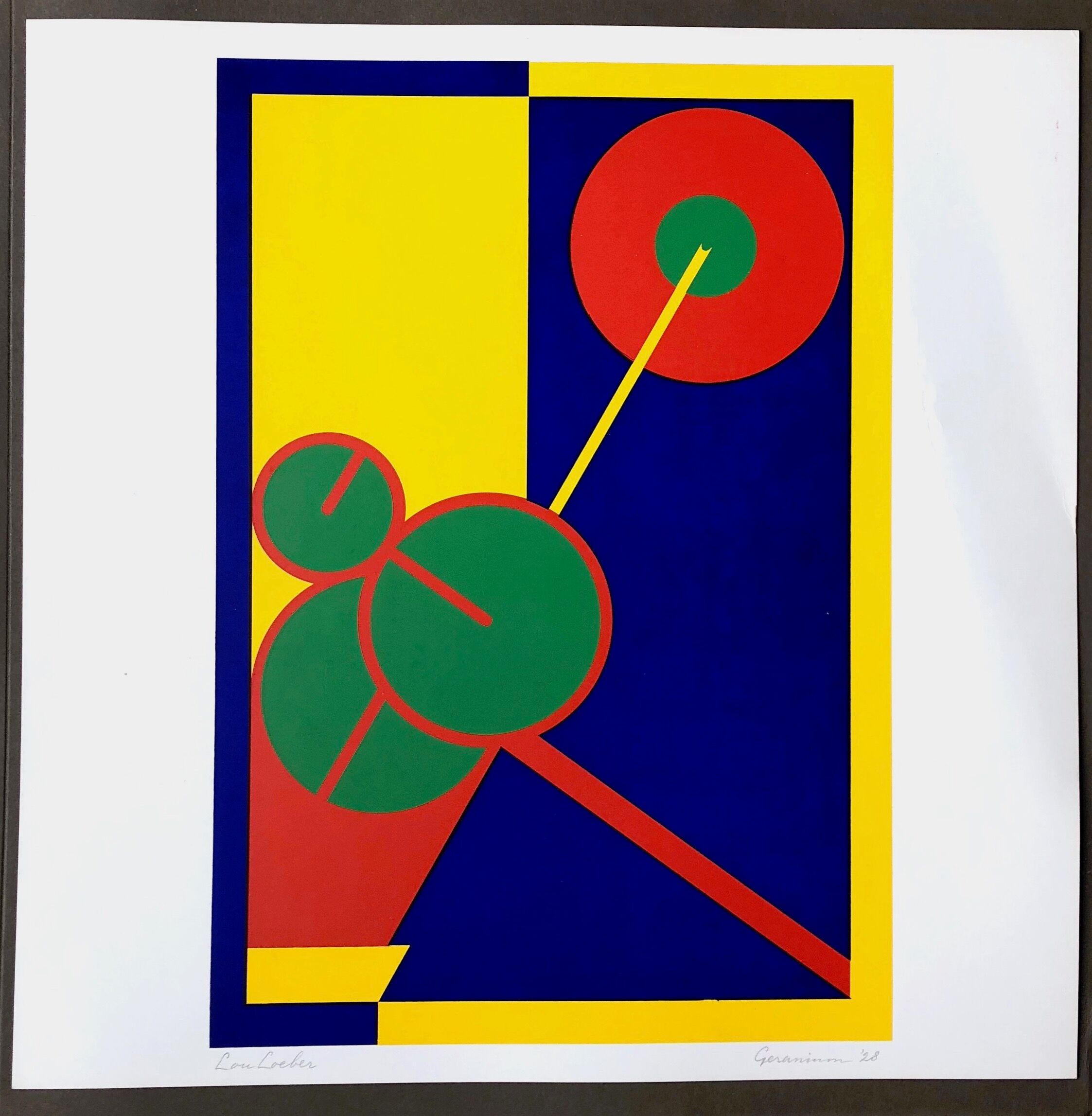 Lou Loeber: Geranium (1928), silkscreen print