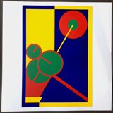 Lou Loeber Géranium 1928 sérigraphie