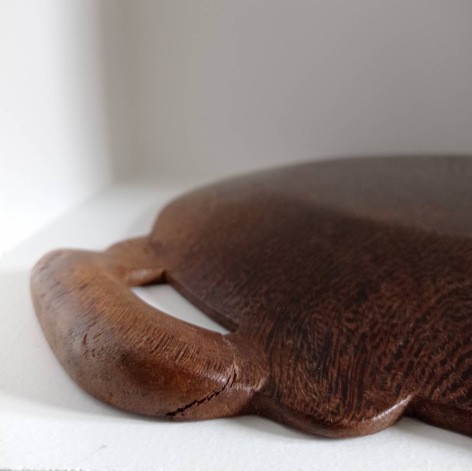 Carved wooden tray