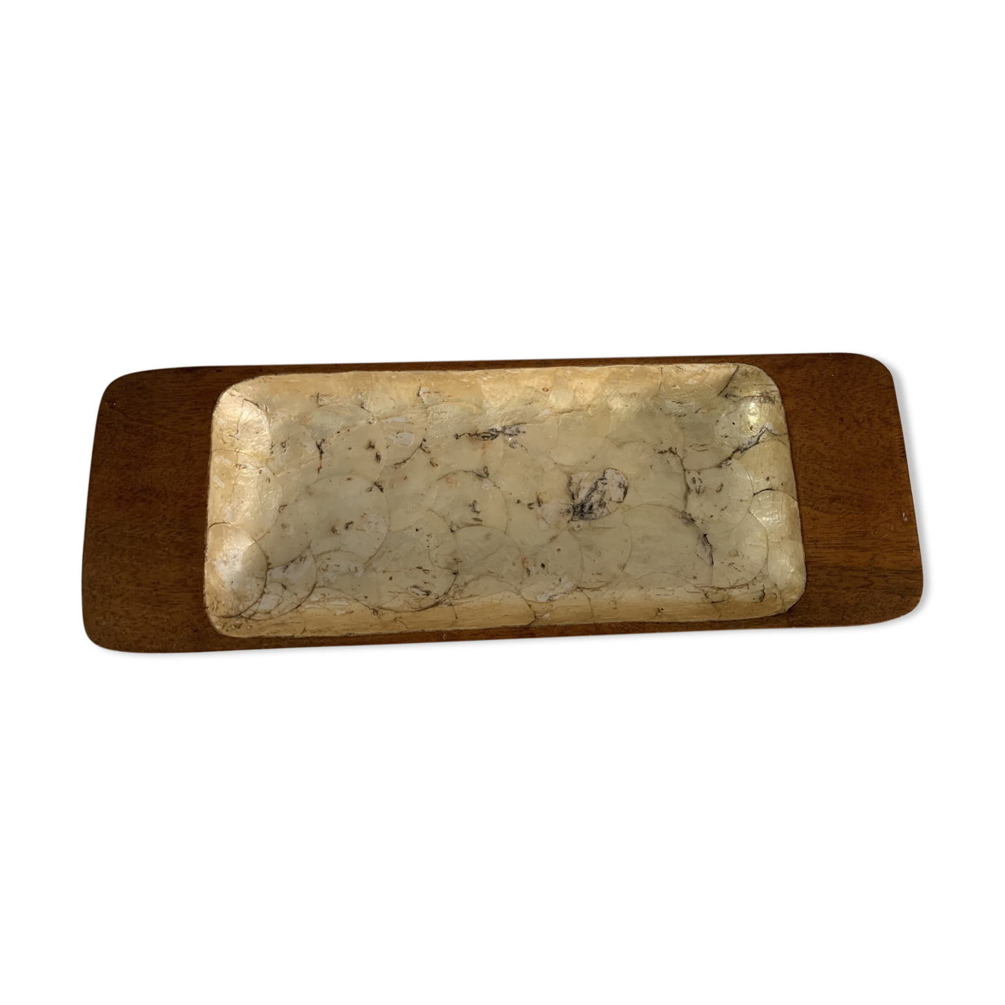 Flat wood and mother-of-Pearl