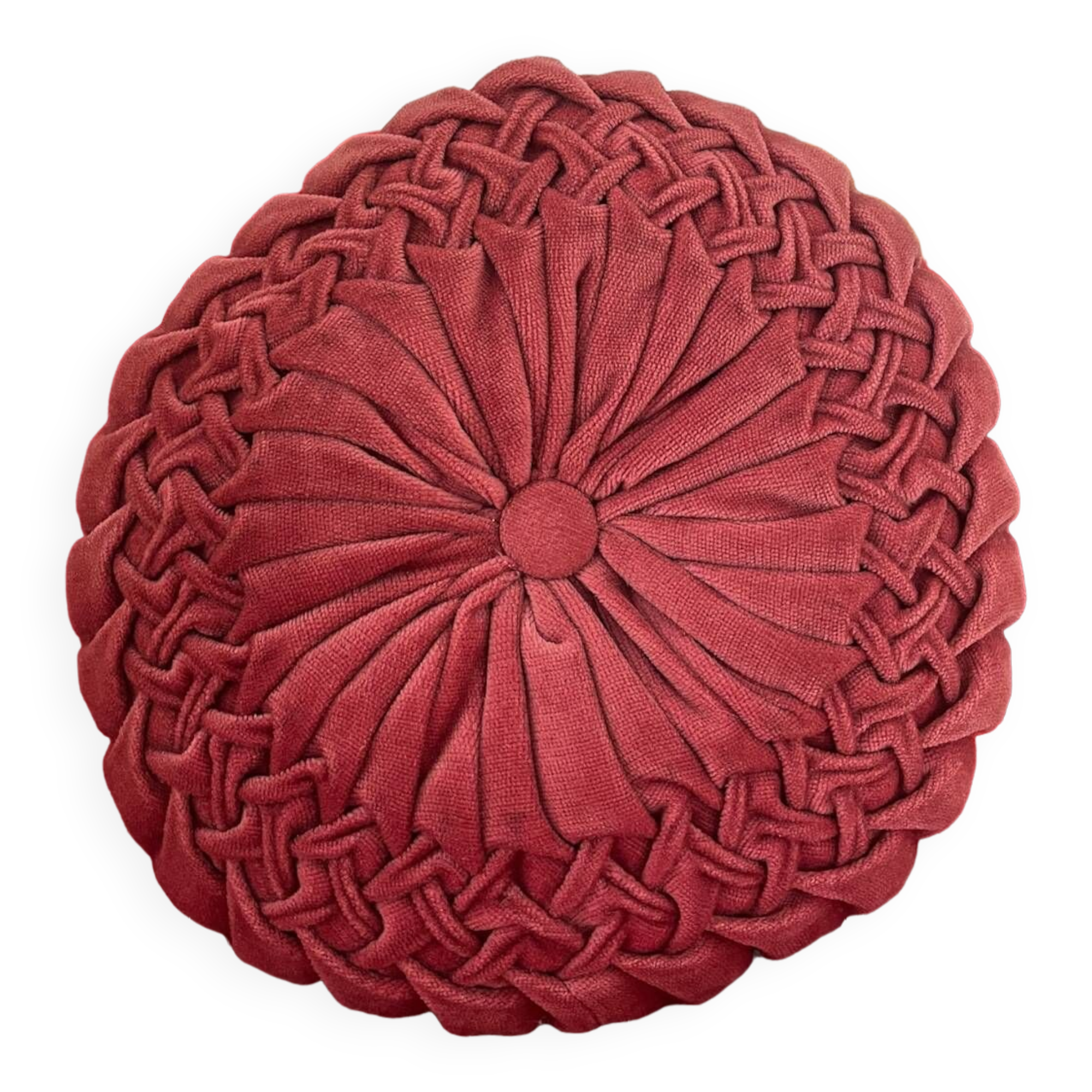 Coussin rond velours