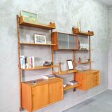 Mid-Century Modular Teak Wall Unit by John Texmon for Blindheim Mobelfabrik, Norway,  1960s