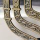 Old Large Menorah/Jewish/Hebrew Candlestick with 7 lights. Signed "Israel". 1950s. Size 23 x 24 cm