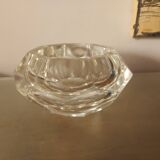 Cendrier en cristal taillé  à facettes vintage 70's