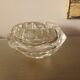 Vintage 70's faceted crystal ashtray