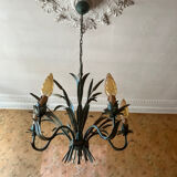 Vintage ear of wheat chandelier