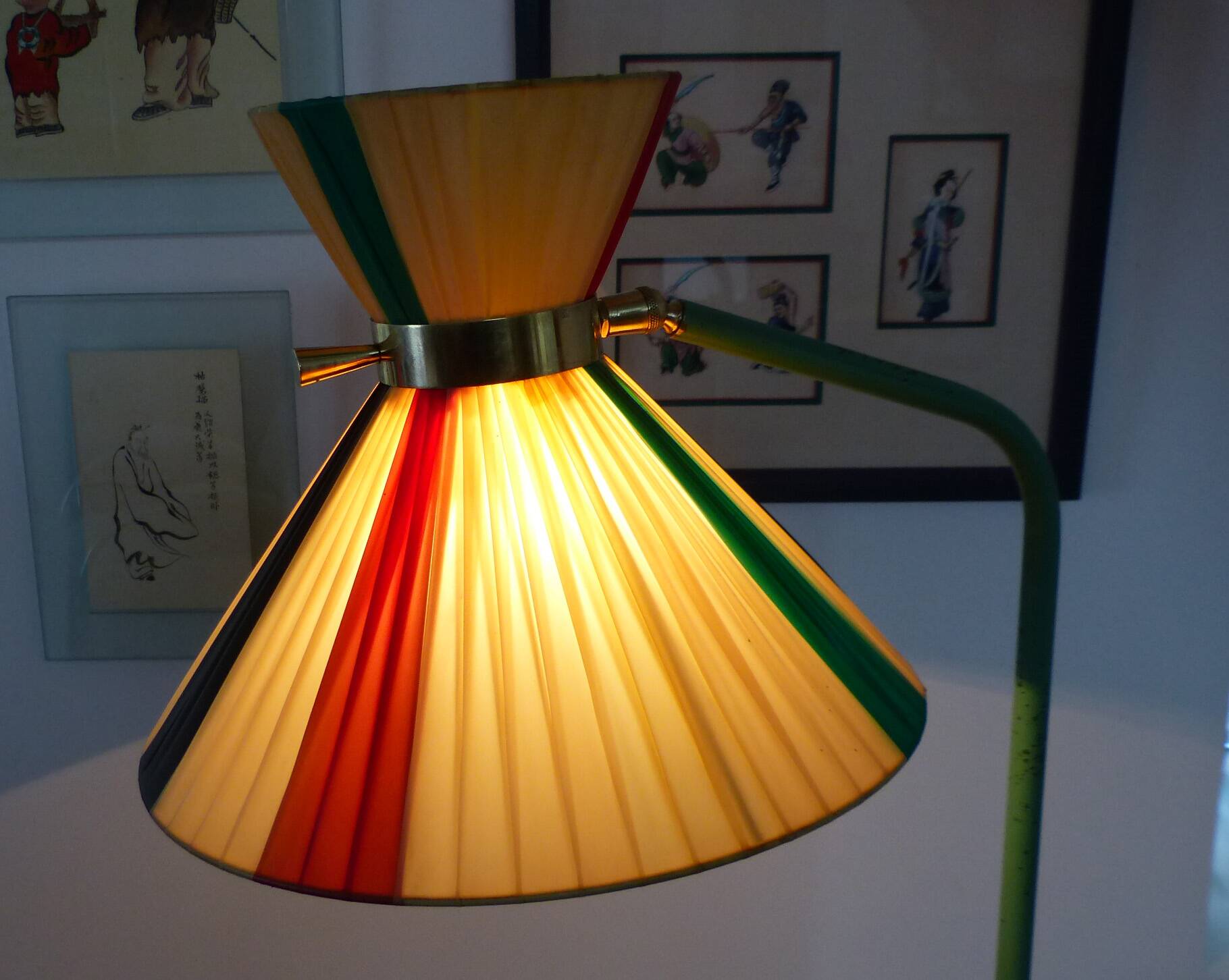 Diabolo floor lamp by maison lunel, 1950s