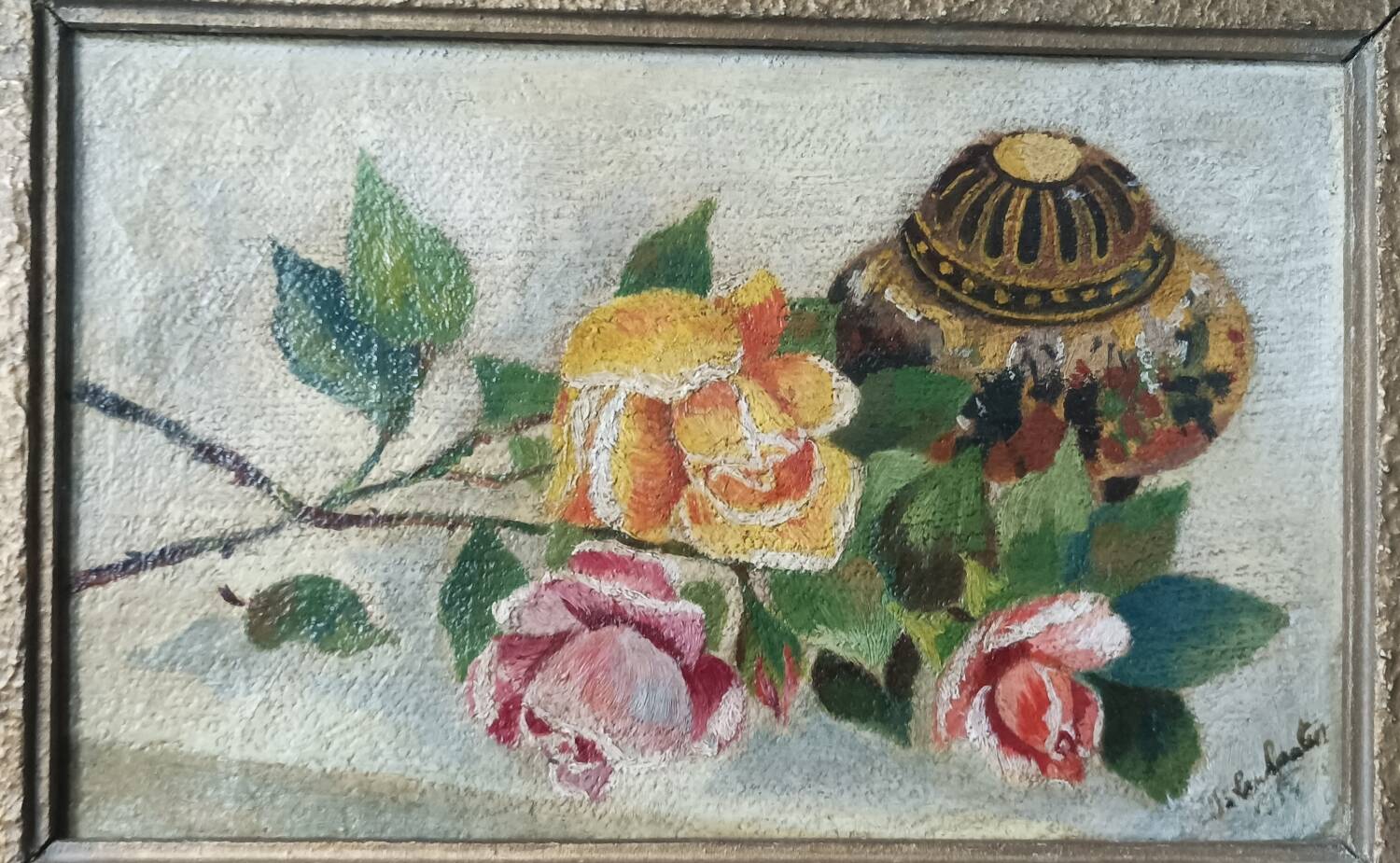 Oil on canvas, still life