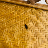 Rattan bedside table chiffonnier