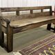 Banc rustique en châtaignier fin XIXème