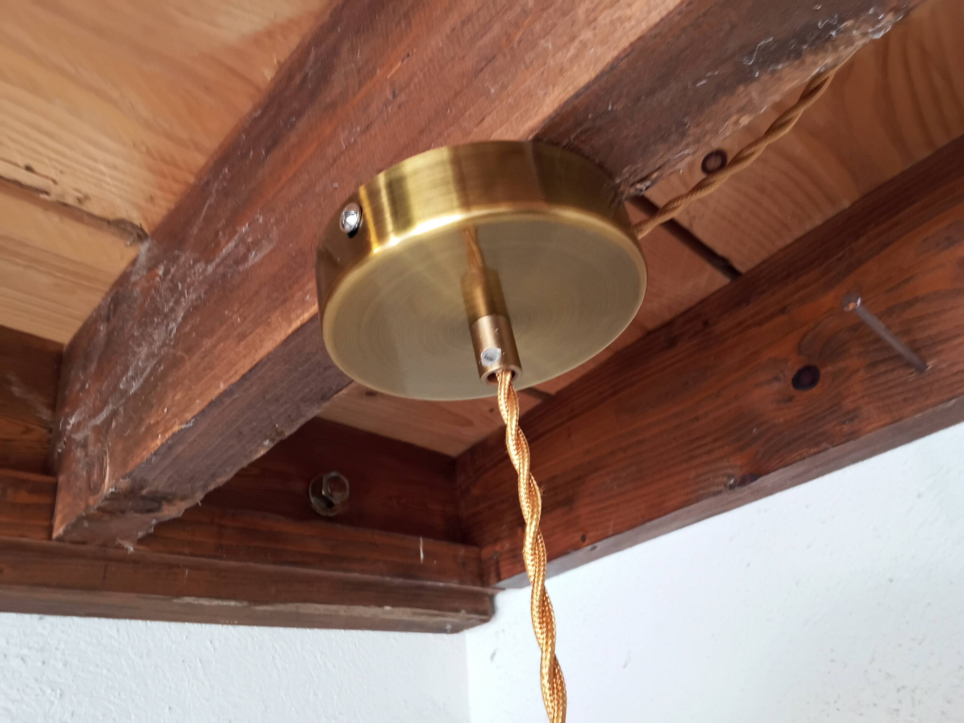 Vintage chiseled glass pendant light