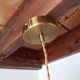 Vintage chiseled glass pendant light
