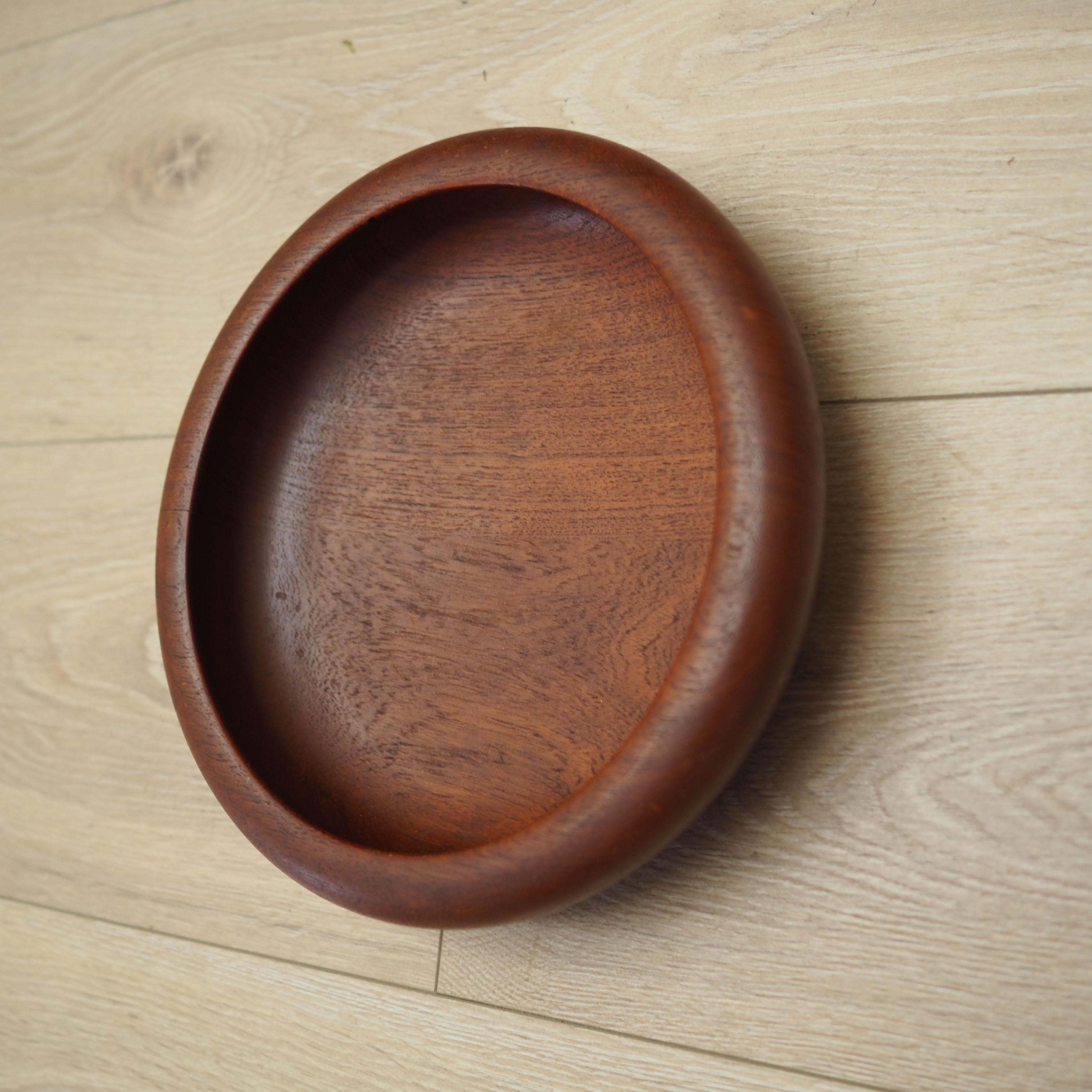 Teak platter, Danish design, 1960s, manufacture: Denmark