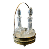 Service à condiments en cristal Napoléon III (1850-1880)