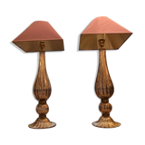 Pair of Murano glass lamps