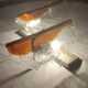 Murano glass wall lamp. Italy 1970s.